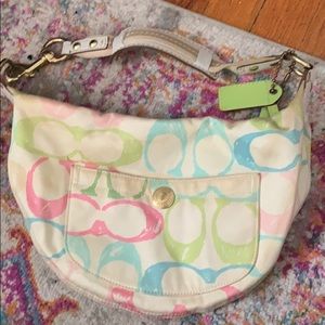 Vintage coach Scribble Hampton bag